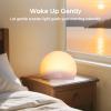 HOUSBAY Sunrise Alarm Clock, White Noise Sound Machine for Bedroom | Natural Wake-Up Light with Gentle Alarm Sounds, 20 Soothing Sleep Aids, Dimmable Display, Screen-Free Design - Pink view 3
