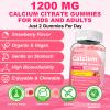 2 Pack Calcium Citrate Gummies, Calcium Supplements for Women & Men, High Absorption Calcium Gummies with Vitamin D3, Magnesium & Zinc for Muscle, Bone & Immune Support, Strawberry Flavor view 2