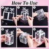 FREEBLOSS 28 Pcs Clear PVC Gift Box Transparent Plastic Storage Container with Lid Reusable Party Favor Box for Jewelry, Candies, or Small Gifts, Perfect for Weddings, Birthdays, and Holidays view 3