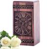 YATHABHISA Clock-Inspired Wooden Urn | Mini Keepsake for Ashes | Elegant 5-Inch Remembrance Box, Black Wood Keepsake Urn view 1