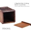 YATHABHISA Clock-Inspired Wooden Urn | Mini Keepsake for Ashes | Elegant 5-Inch Remembrance Box, Black Wood Keepsake Urn view 3