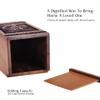 Bamboo Artisanal Cremation Casket, Classic Wood Ashes Container, 10inch, Black Wood Keepsake Urn view 3