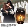 Jesus Cross Urn for Ashes for Women, Large Cremation Urns for Human Ashes Adult Man, Mini Urn for Ashes, Companion Urns for 2 Adults(Size - 10inch 1Pcs, 3inch 2Pcs) view 3