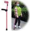 Kids Forearm Crutches - Adjustable Lightweight Aluminum Walking Cane - Foldable Telescopic Design for Easy Storage - Height Adjustable Arm Support for Children view 4