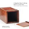Fishing Boat Wooden Vault - Adult Resting Case - Special Tribute Box - Decorative 8inch, Clear Brown Urn for Human Ashes Adult Male/Female view 3