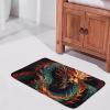 GHEPSDW Bath Mat Non-Slip Mat Large Door Mat Water Absorption Quick Drying Chinese Dragon Printed Floor Mats for Bedroom, Shower and Office view 4