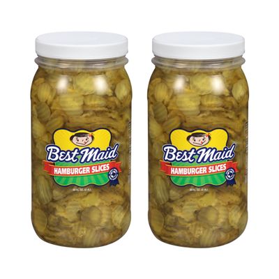 Best Maid Hamburger Slices 80oz Pickles (2 Pack)