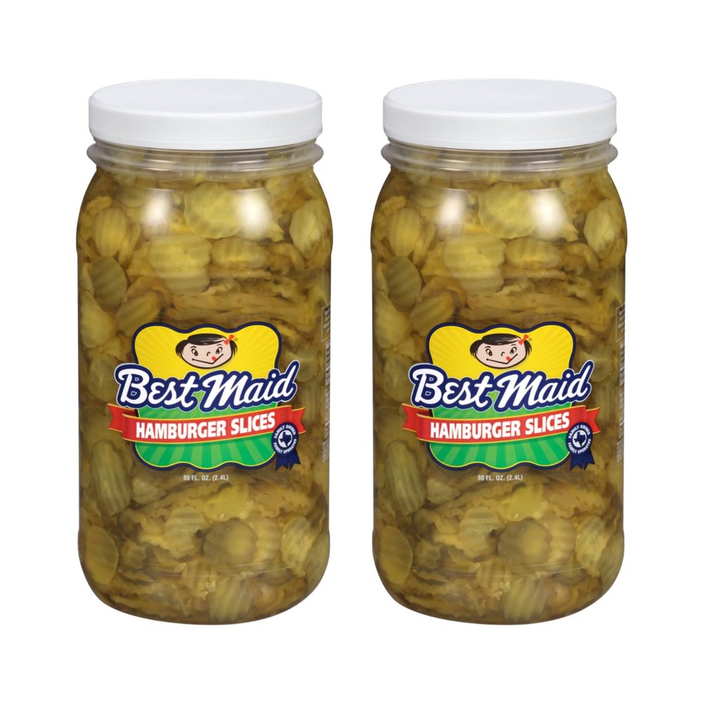 Best Maid Hamburger Slices 80oz Pickles (2 Pack)