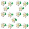 O'Creme Swirl Royal Icing Sugar Flower 1 Inch - for Cake Decorating - Decorations for Cakes, Cupcake Toppers - Birthday, Wedding, Valentines, Baby Shower - Set of 15 White view 1