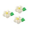 O'Creme Swirl Royal Icing Sugar Flower 1 Inch - for Cake Decorating - Decorations for Cakes, Cupcake Toppers - Birthday, Wedding, Valentines, Baby Shower - Set of 15 White view 2