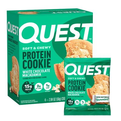 Quest Nutrition White Chocolate Macadamia Protein Cookie, 4 Count