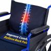 Vive Wheelchair Lumbar Support Cushion for Sling Back Wheel Chairs - Chair Pad for Back Pressure Relief - Memory Foam Backrest - Fits Most Wheelchairs & Transport Chairs - Improves Posture view 1
