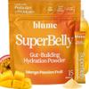 Blume SuperBelly Gut Health + Hydration, Daily Sugar Free Probiotics, Prebiotic Fiber, and Electrolytes Powder Packets for Digestion Support, Stacked Water, Mango Passionfruit, 15 Sticks view 1