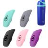 jiingekk Bottle Stopper, Water Bottle Stopper Cup Seal Gaskets Silicone Top Lid Drinkings Bucket AntiSplash for 19/24/32/40oz - ice blue view 2