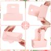 Whaline Mother's Day Light Pink Kraft Flower Gift Bags 20 Pcs Drink Carriers with Handle to 2 Cup Floral Wrap Packing Box Paper Holder Baskets for DIY Crafts Wedding Valentine's Day Birthday Party view 3