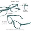 VisionGlobal 2 pack Nearsighted Short-Sighted Lightweight Glasses (These are not reading glasses)(Pink floral+Slate Blue,-4.00) view 2