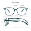 VisionGlobal 2 pack Nearsighted Short-Sighted Lightweight Glasses (These are not reading glasses)(Pink floral+Slate Blue,-4.00) view 3