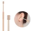 Yuidaaavzz 7Pcs Ear Wax Removal Set, Stainless Ear Cleaner Wax Removal Tool, Earpick Sticks Earwax Remover Curette Ear Pick Cleaning Ear Cleanser Spoon (Color : Silver) (Black) view 4