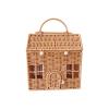 REDYY Wicker Suitcase Decorative House Rattan Basket with Handle Food Storage Box for Picnics and Family Gatherings view 1