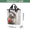 Bokkoy Watercolor Raccoon Insulated Cooler Bag with Ice PackLarge Capacity Waterproof Thermal Lunch BagReusable Cooler Bags for Picnic, Travel view 3