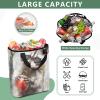 Bokkoy Watercolor Raccoon Insulated Cooler Bag with Ice PackLarge Capacity Waterproof Thermal Lunch BagReusable Cooler Bags for Picnic, Travel view 4