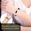 ANAYA AGATE Black Tourmaline Selenite Bracelet for Women & Men Protection Healing Crystal Bracelet 8mm Gemstone Beaded Adjustable Bracelets Pulseras Para Hombres Mujer Stocking Stuffers view 2