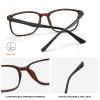 SOCTICK Blue Light Blocking Reading Glasses Men,Anti Eyestrain Lens Lightweight Frame Eyeglasses, Large Wide Readers for Men(Tortoiseshell,+2.5) view 3