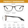 SOCTICK Blue Light Blocking Reading Glasses Men,Anti Eyestrain Lens Lightweight Frame Eyeglasses, Large Wide Readers for Men(Tortoiseshell,+2.5) view 4