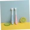 PartyKindom 2pcs Cartoon Boy Girl Toothbrush Soft Bristles for Gentle Cleaning for Newborns and Toddlers Features view 3