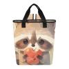 Bokkoy Watercolor Cute Raccoon Insulated Cooler Bag with Ice PackLarge Capacity Waterproof Thermal Lunch BagReusable Cooler Bags for Picnic, Travel view 1