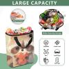 Bokkoy Watercolor Cute Raccoon Insulated Cooler Bag with Ice PackLarge Capacity Waterproof Thermal Lunch BagReusable Cooler Bags for Picnic, Travel view 4