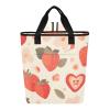 Bokkoy Red Strawberries Insulated Cooler Bag with Ice PackLarge Capacity Waterproof Thermal Lunch BagReusable Cooler Bags for Picnic, Travel view 1