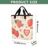 Bokkoy Red Strawberries Insulated Cooler Bag with Ice PackLarge Capacity Waterproof Thermal Lunch BagReusable Cooler Bags for Picnic, Travel view 3