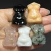 10pcs Natural Mixed Fat Women Naked Quartz Crystal Skull Random view 3