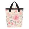 Bokkoy Pastel Rose Insulated Cooler Bag with Ice PackLarge Capacity Waterproof Thermal Lunch BagReusable Cooler Bags for Picnic, Travel view 1