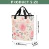 Bokkoy Pastel Rose Insulated Cooler Bag with Ice PackLarge Capacity Waterproof Thermal Lunch BagReusable Cooler Bags for Picnic, Travel view 3