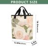 Bokkoy White Roses Insulated Cooler Bag with Ice PackLarge Capacity Waterproof Thermal Lunch BagReusable Cooler Bags for Picnic, Travel view 3