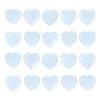 PATIKIL Heart Crystals Stone, 20 Pcs Natural Crystal Polished Love Gemstone Rose Quartz Pocket Bulk Set Balancing Meditation Gifts for Mother Women Birthday, Colorful White view 1