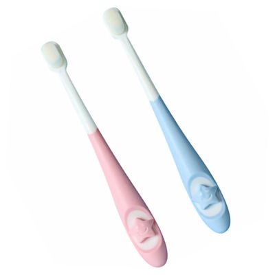 Vaguelly Kids Toothbrush Set of 2 Soft Bristle Newborn Tooth Cleaning Brush for Ages 3-6-9 Plastic for Toddler Oral Care