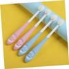 Vaguelly Kids Toothbrush Set of 2 Soft Bristle Newborn Tooth Cleaning Brush for Ages 3-6-9 Plastic for Toddler Oral Care view 3
