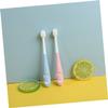 Vaguelly Kids Toothbrush Set of 2 Soft Bristle Newborn Tooth Cleaning Brush for Ages 3-6-9 Plastic for Toddler Oral Care view 4