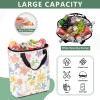 Bokkoy Cute Floret Insulated Cooler Bag with Ice PackLarge Capacity Waterproof Thermal Lunch BagReusable Cooler Bags for Picnic, Travel view 4