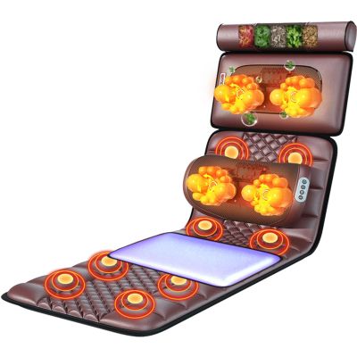 A1DFDFGOQSFG Massage Mat with 20 Neck Kneading Massage Heads, 9 Modes 9 Levels, Heated Mattress Pad Full Body Massager Cushion for Neck and Back, Lumbar Calf Muscle Relaxation