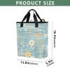 Bokkoy Watercolor Daisies Insulated Cooler Bag with Ice PackLarge Capacity Waterproof Thermal Lunch BagReusable Cooler Bags for Picnic, Travel view 3