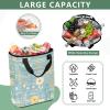 Bokkoy Watercolor Daisies Insulated Cooler Bag with Ice PackLarge Capacity Waterproof Thermal Lunch BagReusable Cooler Bags for Picnic, Travel view 4