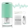 Contact Lens Cleaner Machine for Soft Lenses & Color Contacts | 3 Minutes Deep Protein Removal | Portable Automatic Vibration Eyewear Cleaner | Travel-Friendly Electric Case, Green Color view 1