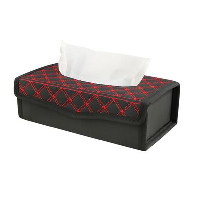 HBJWOV Car Tissue Box Folding Tissue Holder Car Tissue Box Household Leather Tissue Box