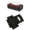 HBJWOV Car Tissue Box Folding Tissue Holder Car Tissue Box Household Leather Tissue Box view 2