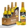 Banana Syrup by Syruvia 6-Pack, 25.4 fl oz, Wholesale Coffee Syrup Shops, Cafes, Baristas, Bistros, & Beverage Bars, Bulk Kosher & Gluten-Free view 1