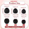 18 Pairs Silicone Ear Bud Replacement Ear Tips for in-Ear Headphones S/M/L Sizes Ear Bud Covers Ear Gels Soft Earphones Earbuds Ear Cushion Ear Bud Tips (Black&Clear) view 2
